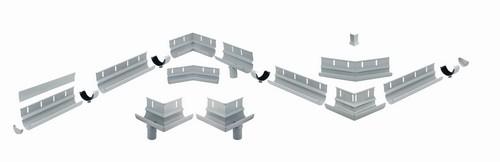 BARIN-SR Set buitenhoek - BSR4EWG135BW