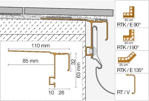 Bara-RTK/E 90gr aluminium - E90-RTK30PG-1.00
