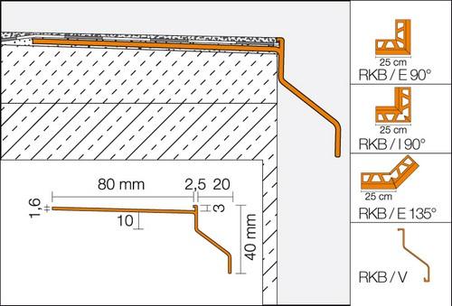 BARA-RKB binnenhoek 90gr - I90/RKB3PG