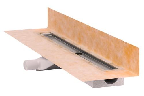 KERDI-LINE-F set RVS lijnafvoergoot met stankafsluiter - KLF40GE100