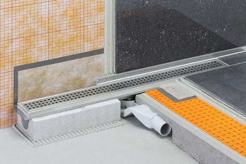 KERDI-LINE-F set RVS lijnafvoergoot met stankafsluiter - KLF40GE80