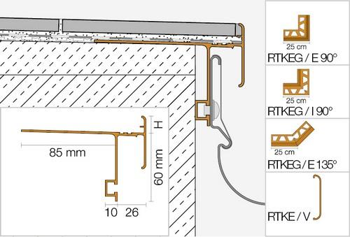 BARA-RTKEG L= 2500mm - RTKEG18PG