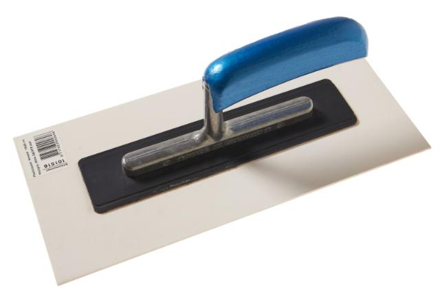 Plasticspaan Almond 130x280 mm houtgrip witte zachte zool