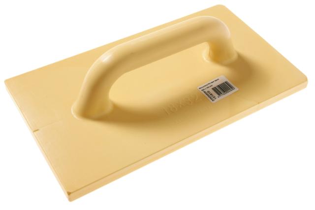 Schuurbord PU geel zacht 180x320 mm