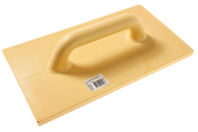 Schuurbord PU geel zacht 200x360 mm