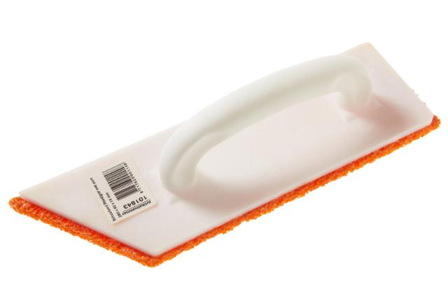 Schuurbord rood/grof met punt 260x80x10 mm