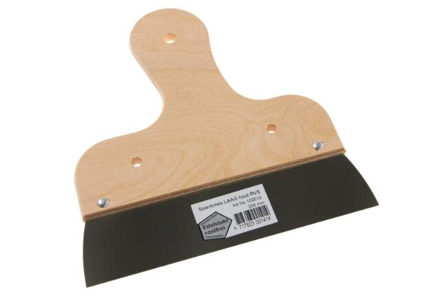Spackmes laag hout RVS 20 cm