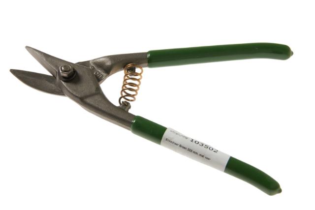 Blikschaar groen 225 mm met veer