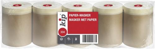 KIP-334 Maskingtape + PE papier 180 mm rol 25 m1