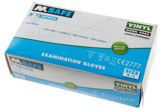 Handschoen (onderzoek) maat L Vinyl doos 100 st