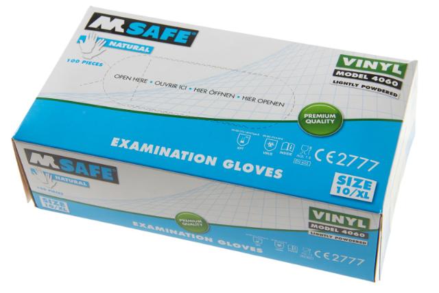 Handschoen (onderzoek) maat XL Vinyl doos 100 st