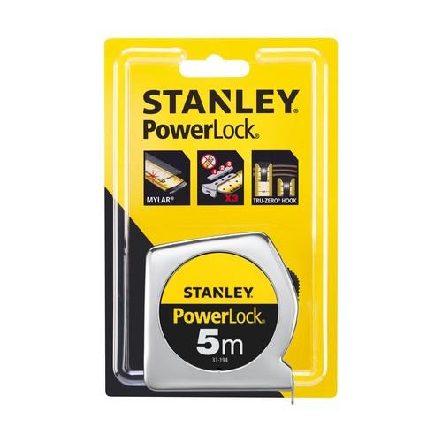 Rolbandmaat Powerlock 5 mtr Stanley Tools