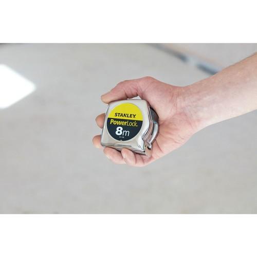Rolbandmaat Powerlock 8 mtr Stanley Tools