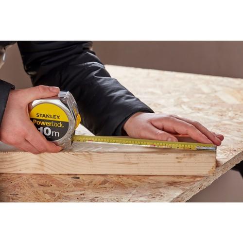 Rolbandmaat Powerlock 10 mtr Stanley Tools