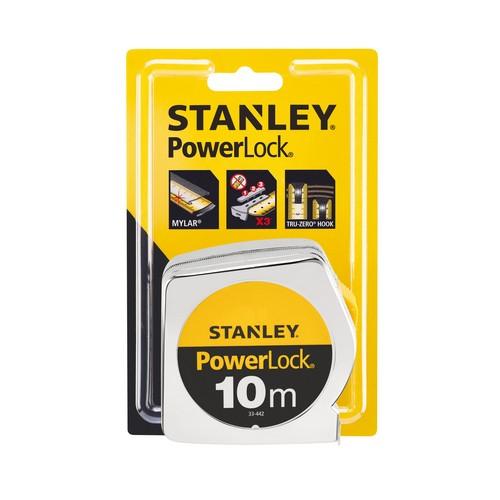 Rolbandmaat Powerlock 10 mtr Stanley Tools