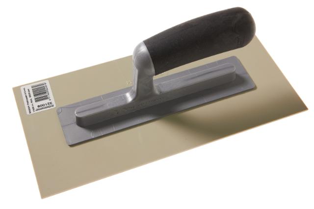 Shadow plasticspaan H 3 mm 14x28 cm hard grijs blad