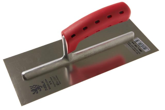 NELA BASIC-Line Spaan 280x120 mm RVS met rode BiKo Soft handgreep