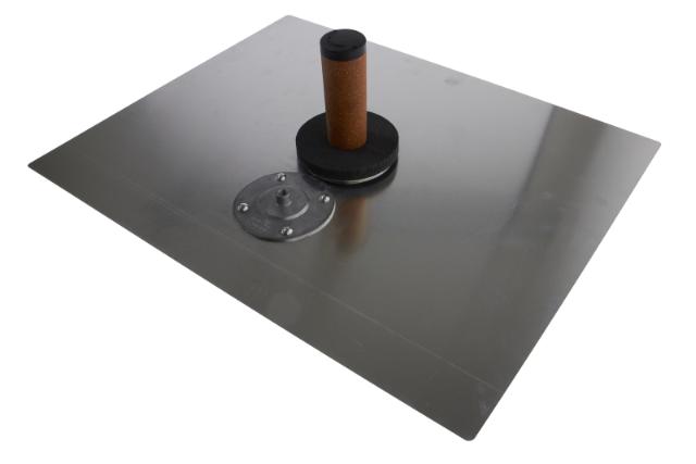 Doordagt-Premium KURK Spaarbord Aluminium 40x50 cm Handvat in en uit het midden, Kurkgreep