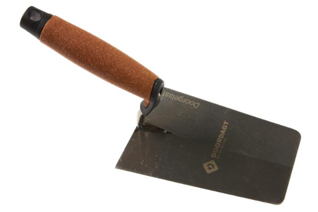 Doordagt-Premium KURK troffel D-gelast Half-Rond S-hals RVS