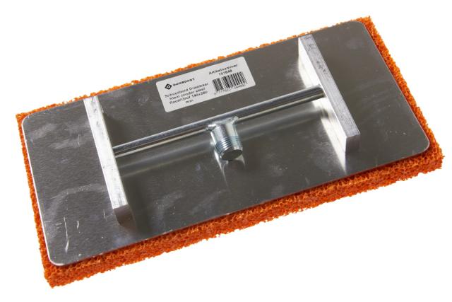 Schuurbord draaibaar klein zonder steel 140x280 mm Rood/Grof