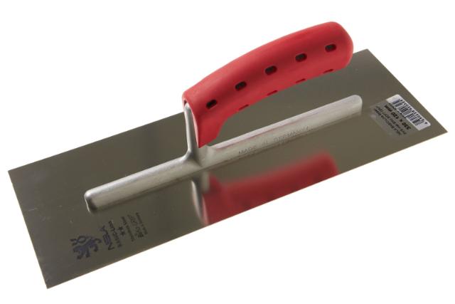 NELA BASIC-Line Spaan 330x120 mm RVS met rode BiKo Soft handgreep