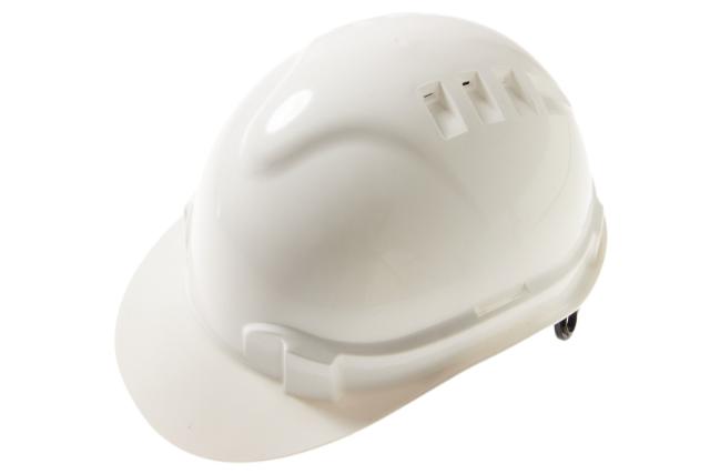 Veiligheidshelm Wit draaiknop M-Safe