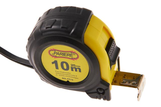 Rolbandmaat (P) B=25 mm Lengte 10 mtr