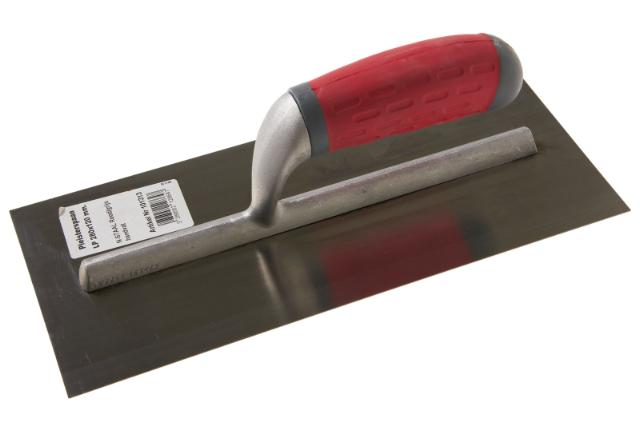 Pleisterspaan LP 280x120 mm N-STAAL, rood/grijs handvat