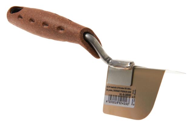 DD-PK Hoektroffel UITW Golden RVS SMALL 90 graden, Doordagt-Premium kurk