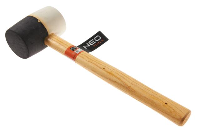 NEO Rubber Hamer 450gr Zwart Wit