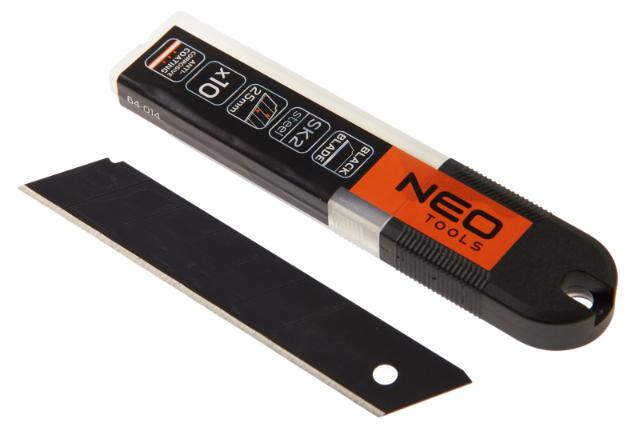 NEO Reserve afbreekmes 25mm SK2 Zwart 10 stuks