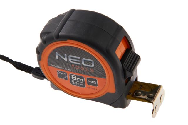 NEO Rolmaat 8mtr Magnetisch dubbel slot