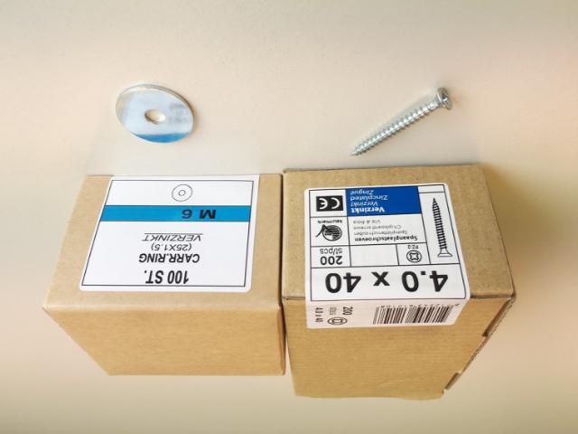 Nevima IVI-Houtschroef met volgring M6 5x60 mm doos 200 st