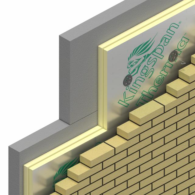 Therma TW50 Spouwplaat sponning 10 mm 1200x600x44 mm