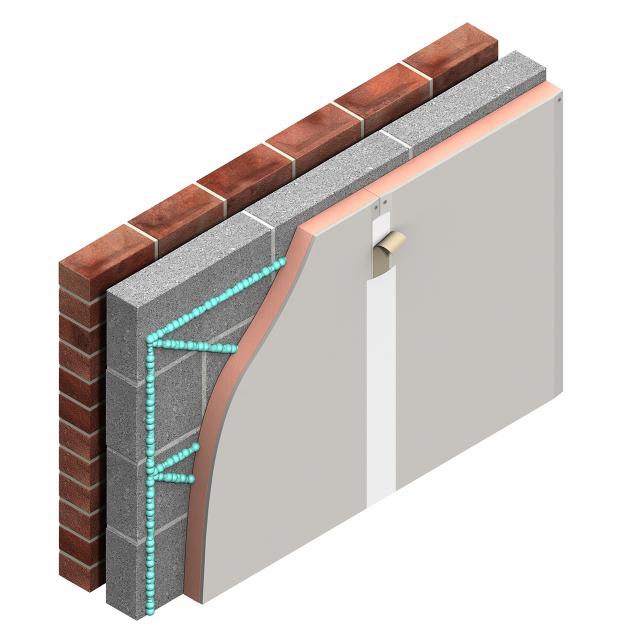 Kooltherm K17 Binnenisolatie element 2600x1200x50/12.5 mm