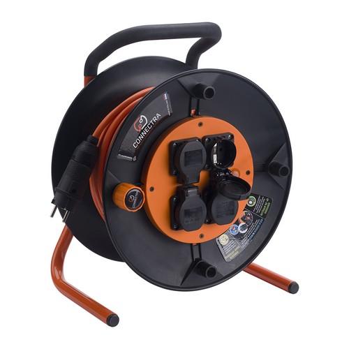 Connectra Kabelhaspel EXPERT-Pro 50m - H07BQ 3G 1,5 mm2