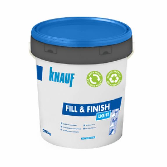 Knauf Fill & Finish Light en EasyFinish in hernieuwbare emmer